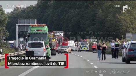 Un şofer român de TIR a spulberat un microbuz în Germania