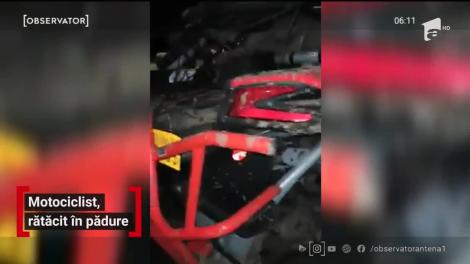 Mototciclist, ratacit într-o pădure din Maramureş