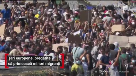 Zece ţări europene vor primi 400 de migranţi minori din taberele de refugiaţi Moria