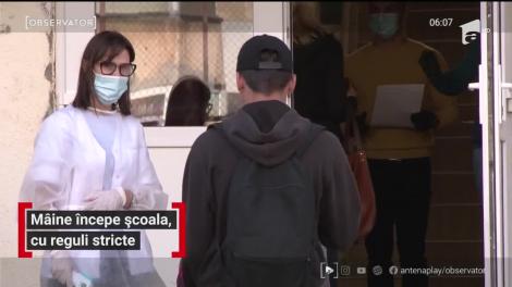Mâine începe școala, cu reguli stricte