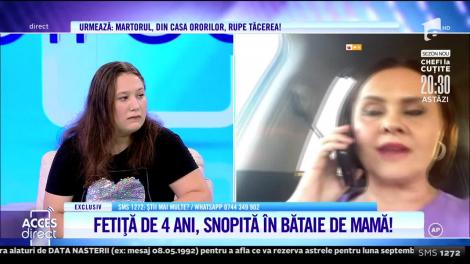 Fetiță de patru ani, snopită în bătaie de mamă! Niculina Stoican a cerut ca autoritățile să facă ceva cu acest caz