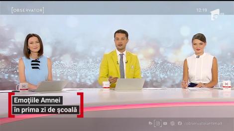 Emoțiile Amnei în prima zi de școală. Artista, la fel de agitată şi nerăbdătoare ca şi fiul ei