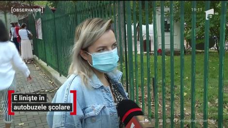 E liniște în autobuzele școlare