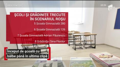 Început de școală cu bâlbe până în ultima clipă