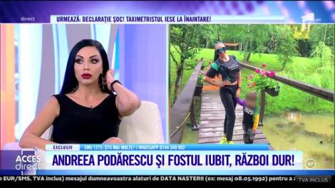 Andreea Podărescu şi tatăl copilului ei, din nou în război!?