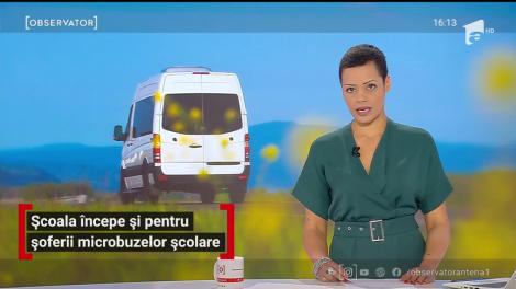 Școala începe și pentru șoferii microbuzelor școlare