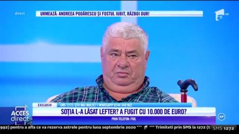 După 38 de ani de căsnicie, moş Dumitru a fost părăsit și jefuit de soție!