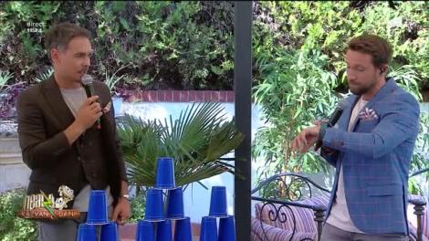 Provocare în viteză cu pahare de plastic. Concurs cu premii pentru telespectatorii Neatza