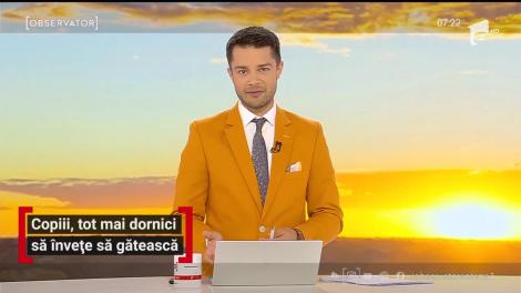 Copiii, tot mai dornici să învețe să gătească