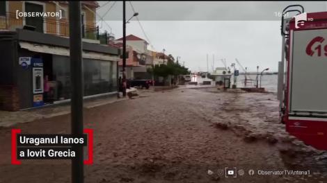 Ore critice pentru Grecia. Uraganul Ianos a lovit ţărmul