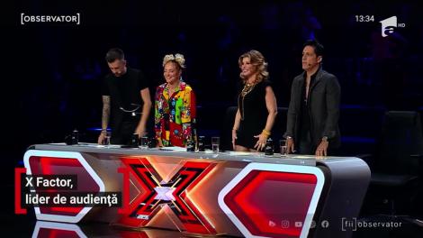 A doua ediţie a celui mai nou sezon X Factor, lider de audiență