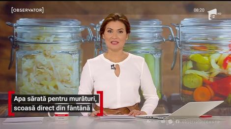 Apa sărată pentru murături, scoasă direct din fântână