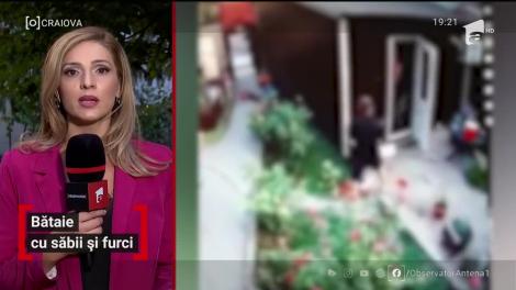 Bătaie cu săbii și furci  într-o comună din Dolj