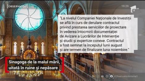 Sinagoga din Constanța, uitată în ruine și nepăsare