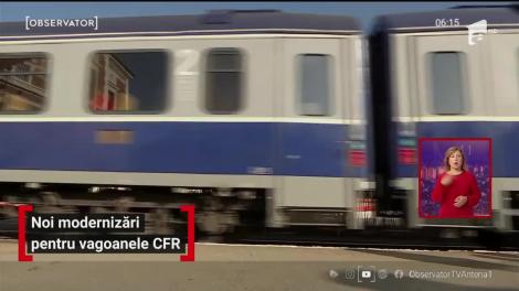 Noi modernizări pentru vagoanele CFR