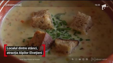 Localul dintre stânci, atracția Alpilor Elvețieni