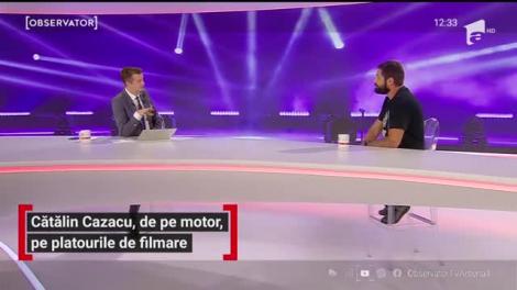 Cătălin Cazacu, parte din "Odată pentru totdeauna". A trecut de pe motor, pe platourile de filmare