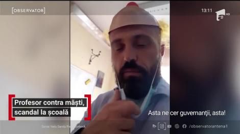 Profesor contra măștii, scandal la școală