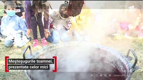 Meșteșugurile toamnei, prezentate copiilor din Mureș