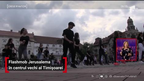Flashmob Jerusalema în centrul vechi al Timișoarei