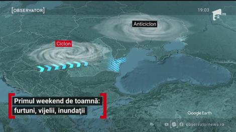 La noapte vine toamna. Toată ţara intră sub cod galben şi portocaliu de furtuni şi vijelii