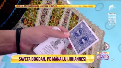 Johannes, cel mai tare truc de magie la Acces Direct! Saveta Bogdan intră pe mâna magicianului
