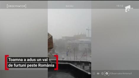 Toamna a adus un val de furtuni în România