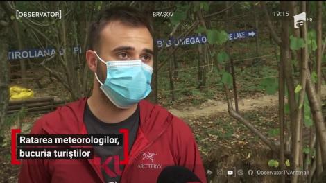 Ratarea meteorologilor, bucuria turiștilor