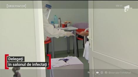 Delegați în salonul de infectați