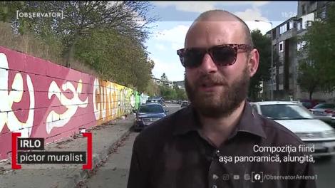 Pictură murală lungă de 300 de metri, la Târgul Mureş