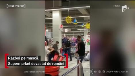 Supermarket din Lombardia, Italia, devastat de doi bătăuși români