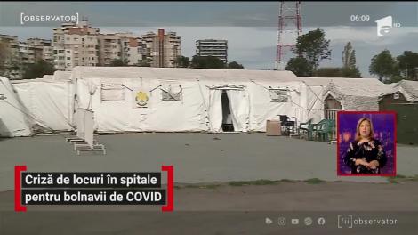 Criză de locuri în spitale pentru bolnavii de COVID-19