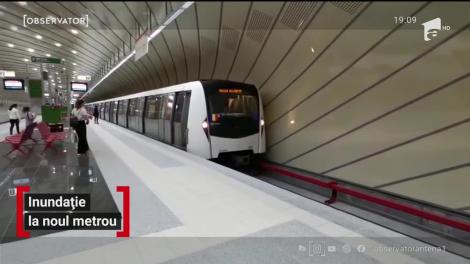 Inundație la noul metrou