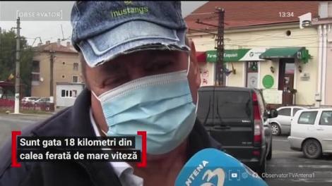 Sunt gata 18 kilometri din calea ferată de mare viteză