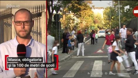 Masca, obligatorie și la 100 de metri de școala