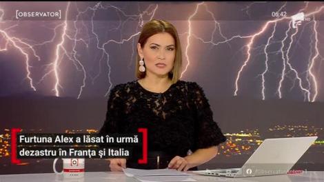 Furtuna Alex a făcut ravagii în nordul Italiei şi sudul Franţei