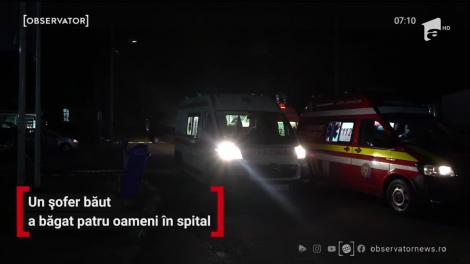 Un şofer băut din Dâmboviţa a intrat pe contrasens şi a lovit în plin o maşină care circula regulamentar