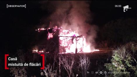 Incendiu puternic în comuna Bucov din judeţul Prahova