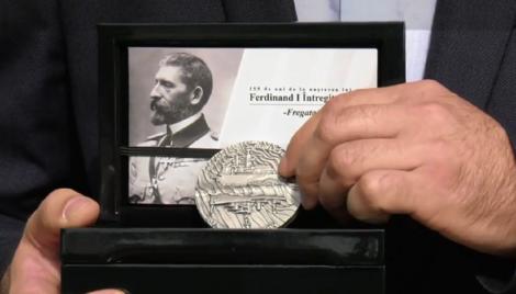 Prima medalie românească cu o navă de război a fost emisă de monetăria statului