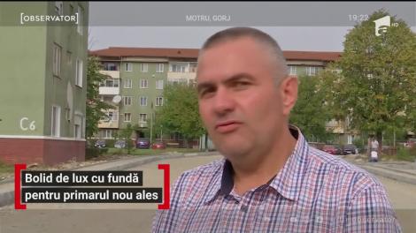 Bolid de lux cu fundă pentru primarul ales al orașului Motru