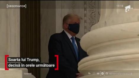 Donald Trump a plecat din spital la plimbare. Preşedintele Americii a vrut doar să-şi salute susţinătorii din coloana oficială, apoi s-a întors