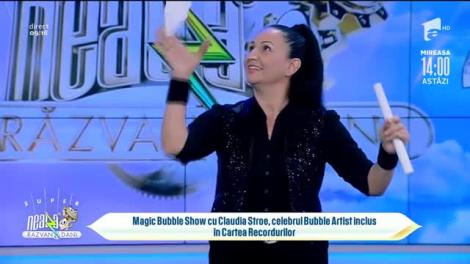 Spectacol cu baloane de săpun. Magic Bubble Show, cu Claudia Stroe