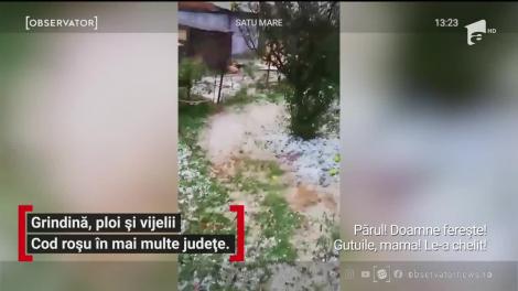 Grindină, ploi și vijelii! Cod roşu emis de meteorologi în mai multe județe
