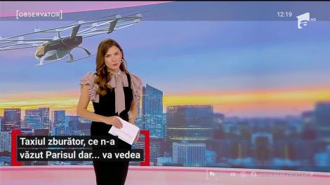 Taxiul zburător, creat pentru a transporta pasagerii în mediul urban, în Franța