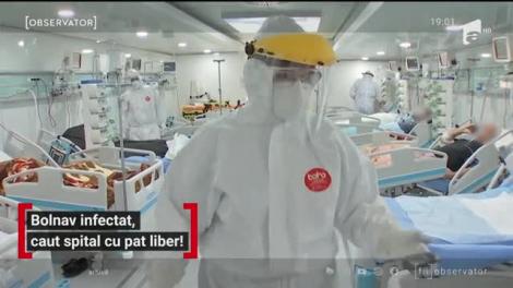 România a depăşit pragul critic de 3.000 de infectări într-o zi. Nu mai sunt paturi la Terapie Intensivă, se eliberează doar când moare un pacient