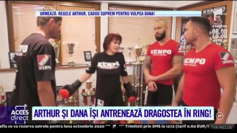 Regele Arthur şi-a dus iubita să ia lecţii de autoapărare: Vreau să o apăr pe Dana!