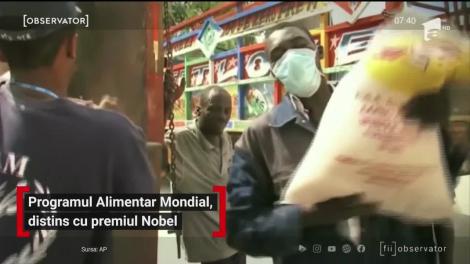 Programul Alimentar Mondial, distins cu premiul Nobel pentru Pace