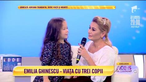 Artista Emilia Ghinescu, o mămică fericită. Cum este viaţa cu trei copii