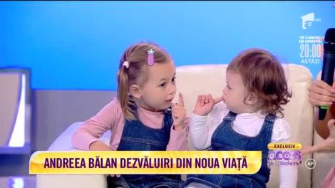 Andreea Bălan, alături de fetițele ei Ella și Clara: Îmi este greu să fiu mamă singură, dar pot