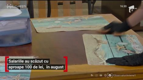 Salariul mediul net, mai mic cu aproape 100 de lei